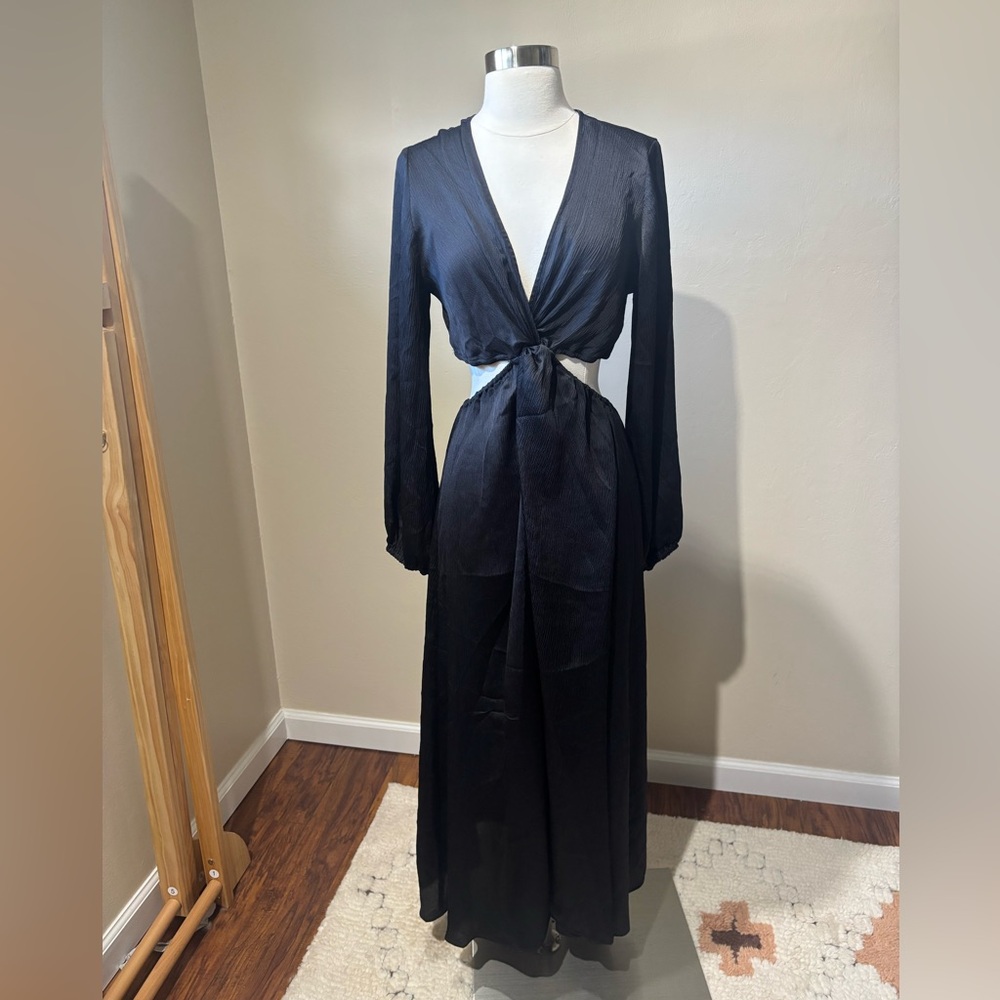 H&M Black Long Sleeve Dress